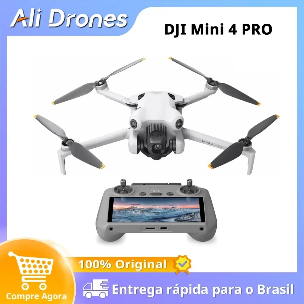 Dji Mini 4 Pro Drone 4k 60fps Hdr Tiro Vertical 20km Transmisso De Vdeo Fhd